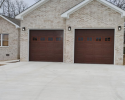 Double residential garage doors