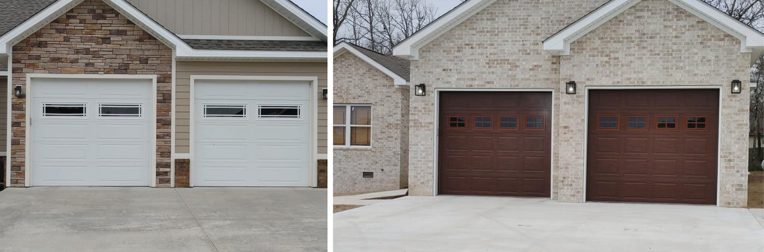 Two new residential overhead doors